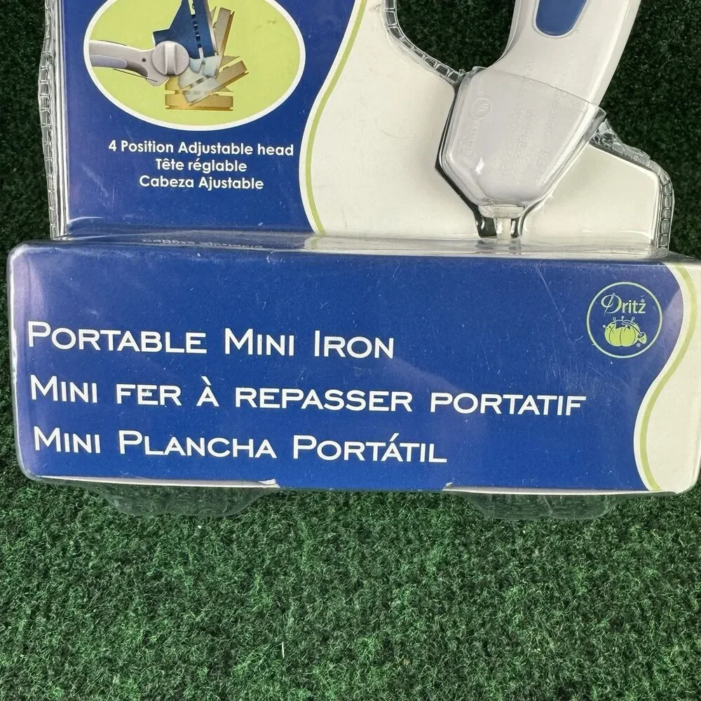 New! Dritz 29500 Petite Press Portable Mini Iron with 4 Position Adjustable Head